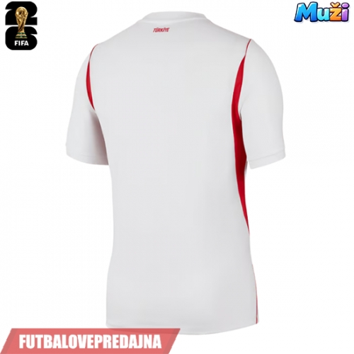 Lacne Muži Futbalové dres Turecko MS 2026 Krátky Rukáv - Preč